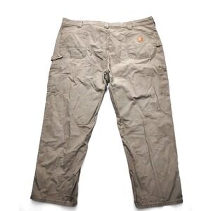 Carhartt B151 LBR Cargo Work Pants Men‎ 46x30 Brown Original Dungaree